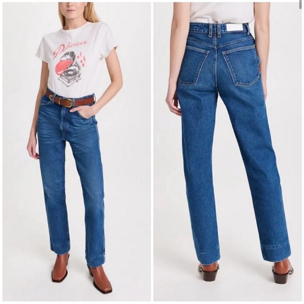 RE/DONE BNWT 70S Cigarette Jean River wash size 29 100% cotton